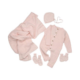 Geschenkset aus Biobaumwolle-Rosa